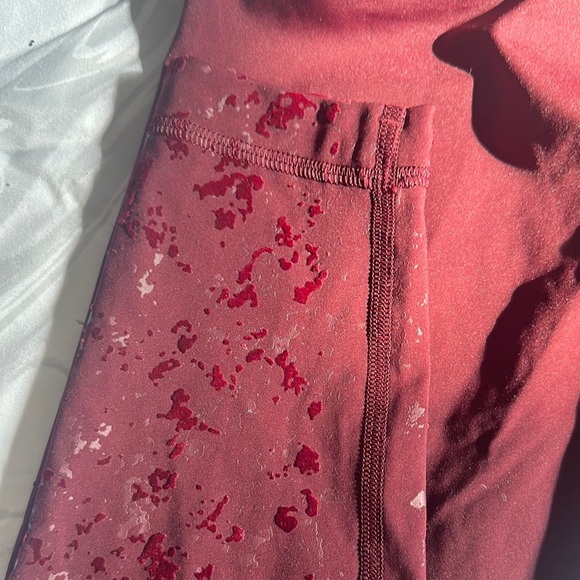 Lululemon Athletica Burgundy Leggings - Picture 4 of 8
